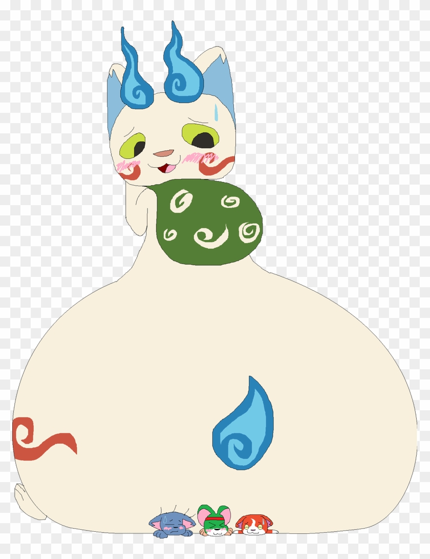 Squashed By A Giant Komasan's Booty By Bluecatriolu - Yo Kai Watch Komasan Fat #1756348