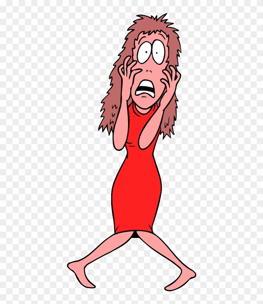 Cartoon People Running Away Scared #1757445