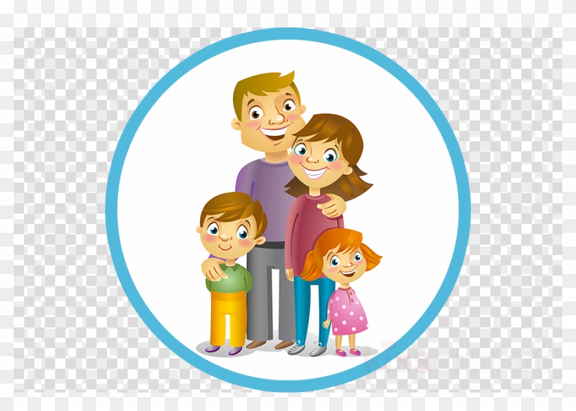 Happy Family Vector Clipart Clip Art - Gold Coin Vector Png #1757527