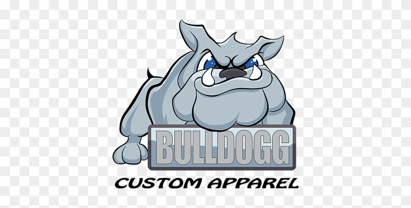 Bulldogg Custom Apparel Black Lettering - Cartoon #1758122