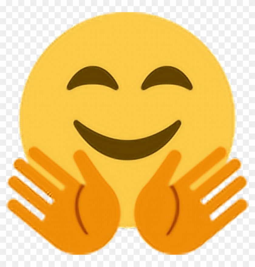 Hands Wave Hug Emoji Emoticon Face Expression Feeling - 🤗 Que Significa Esta Carita #1758442