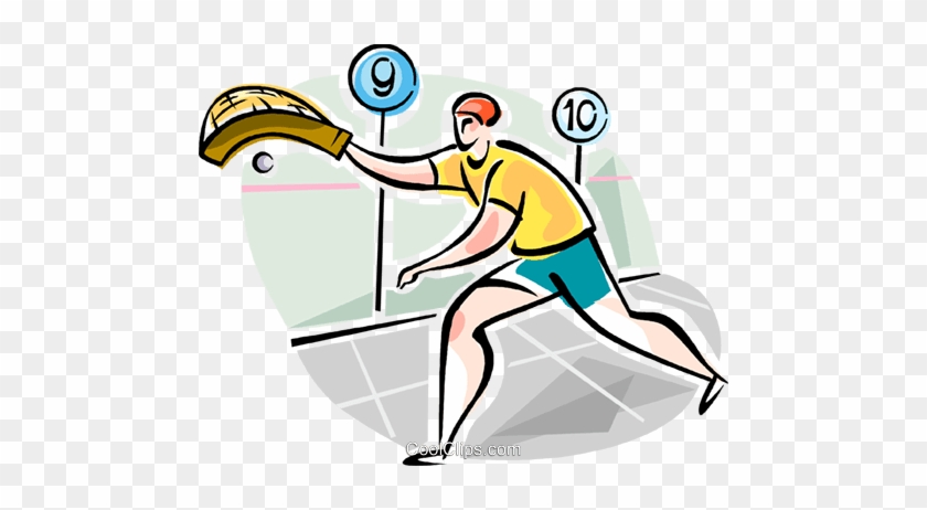 Fronton Players Royalty Free Vector Clip Art Illustration - Fronton Players Royalty Free Vector Clip Art Illustration #1758766