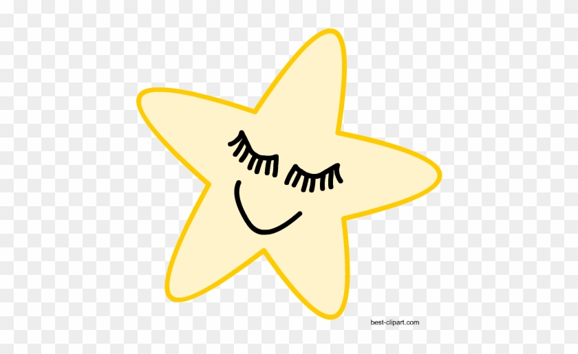 Sleeping Star Free Clip Art - Clip Art #265381