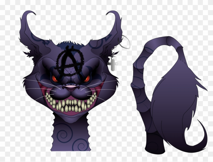 Cheshire Cat Vector By Pyc-art - Creepy Cheshire Cat Transparent #265739