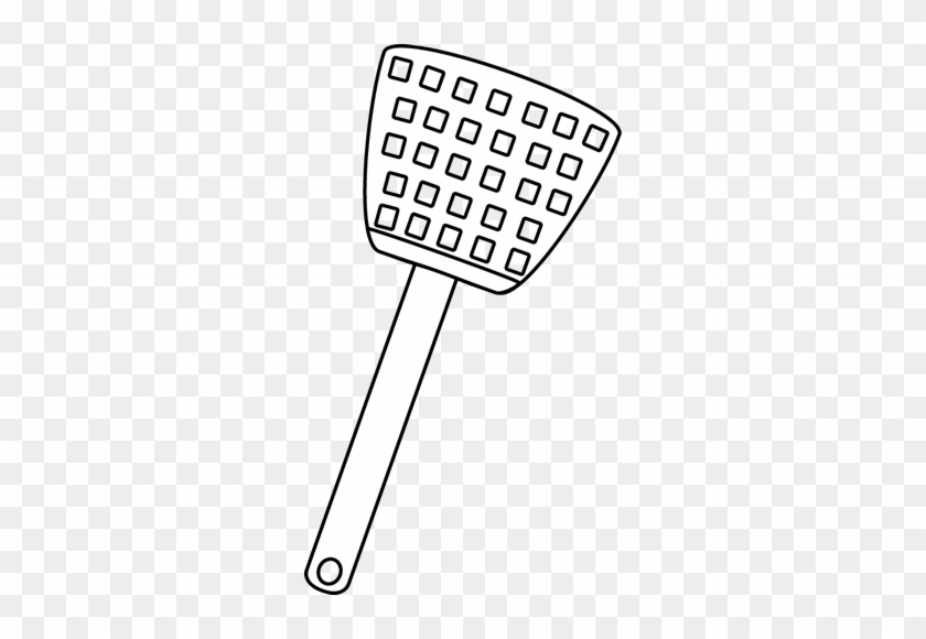 Black And White Fly Swatter - Clip Art Fly Swatter #265902