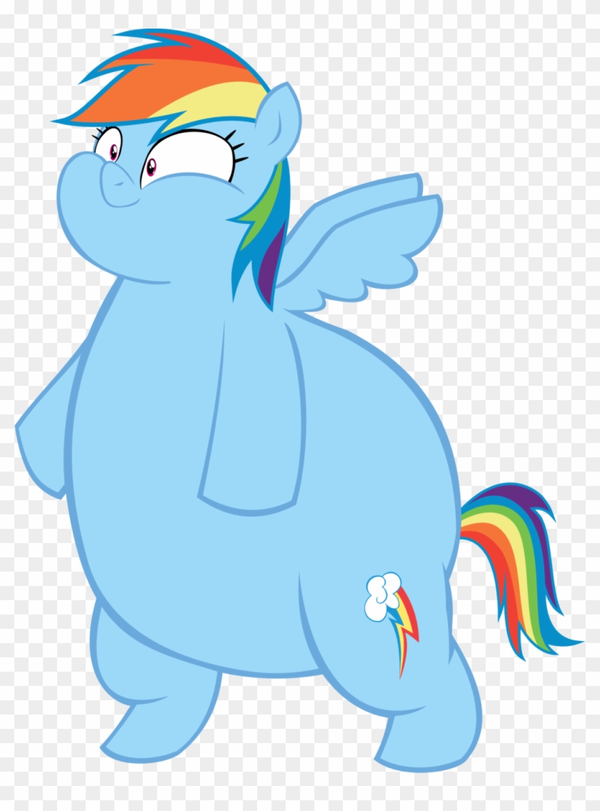 Fat Dashie Stand By Megarainbowdash2000 - Rainbow Dash And Spitfire #266185
