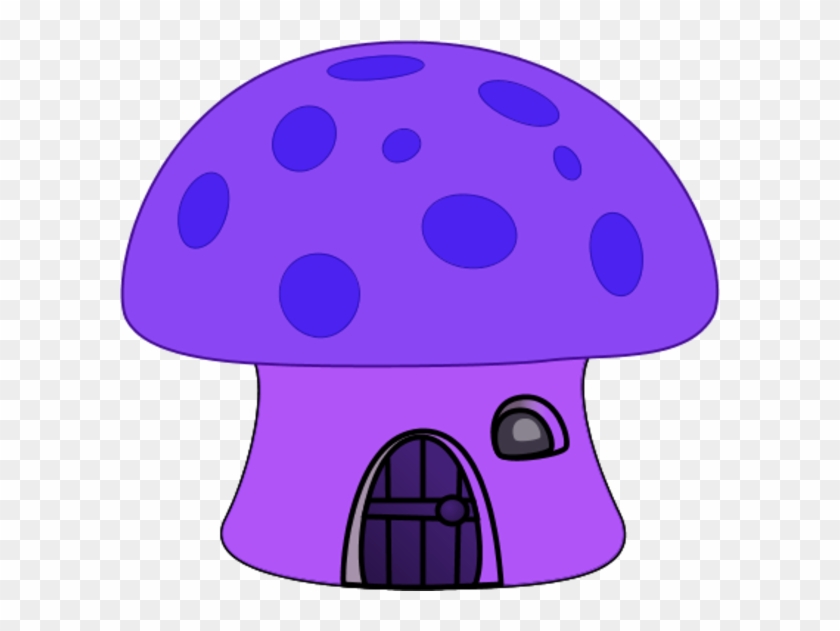 Large Orange Mushroom House Clipart - Cartoon Mushroom House #266881