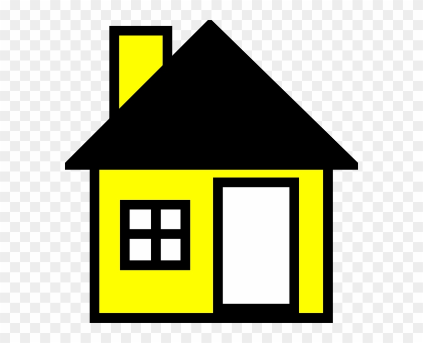 Yellow House The Clip Art At Clker - Home-o Throw Blanket #266925