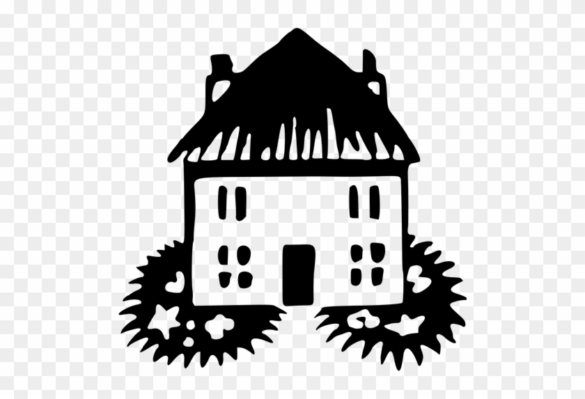 House Silhouette Vector Image Public Domain Vectors - Vector Graphics #267065