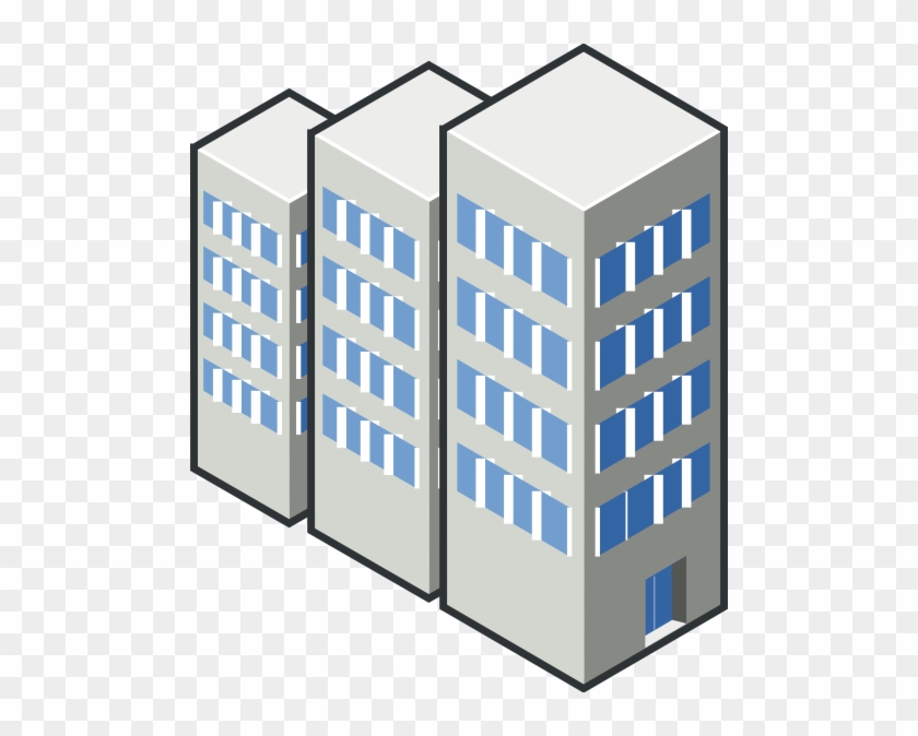 Condos In A Row Clip Art - Condo Clipart #267073