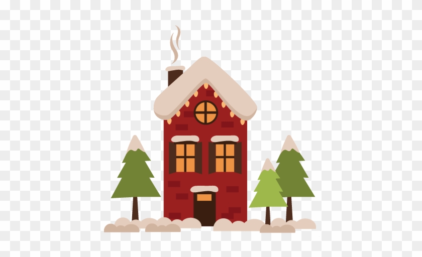 Winter House Svg Winter Svg Cut Files Winter Svg Cuts - House Winter Clip Art #267212