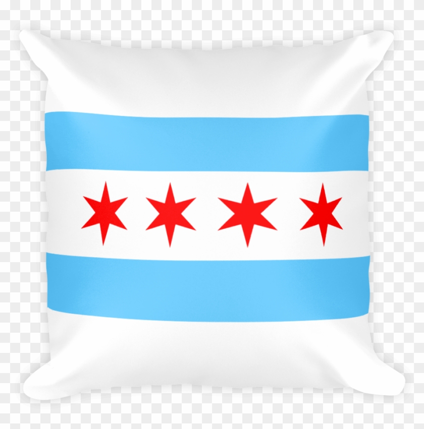 Chicago Flag Throw Pillow - Flag Of Chicago #267533