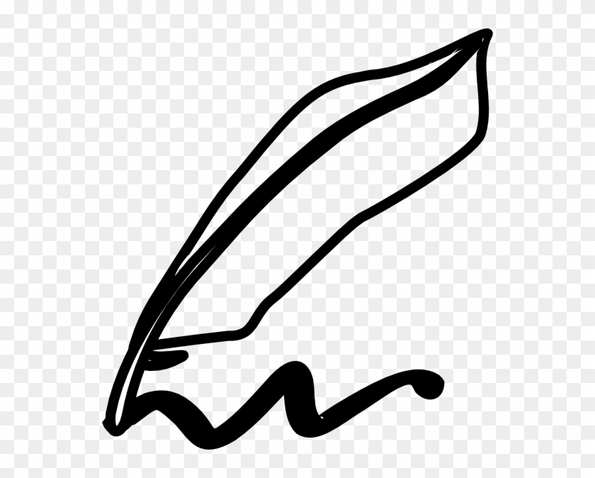Feather Pen Clip Art - Clip Art Pen And Paper Transparent #267607