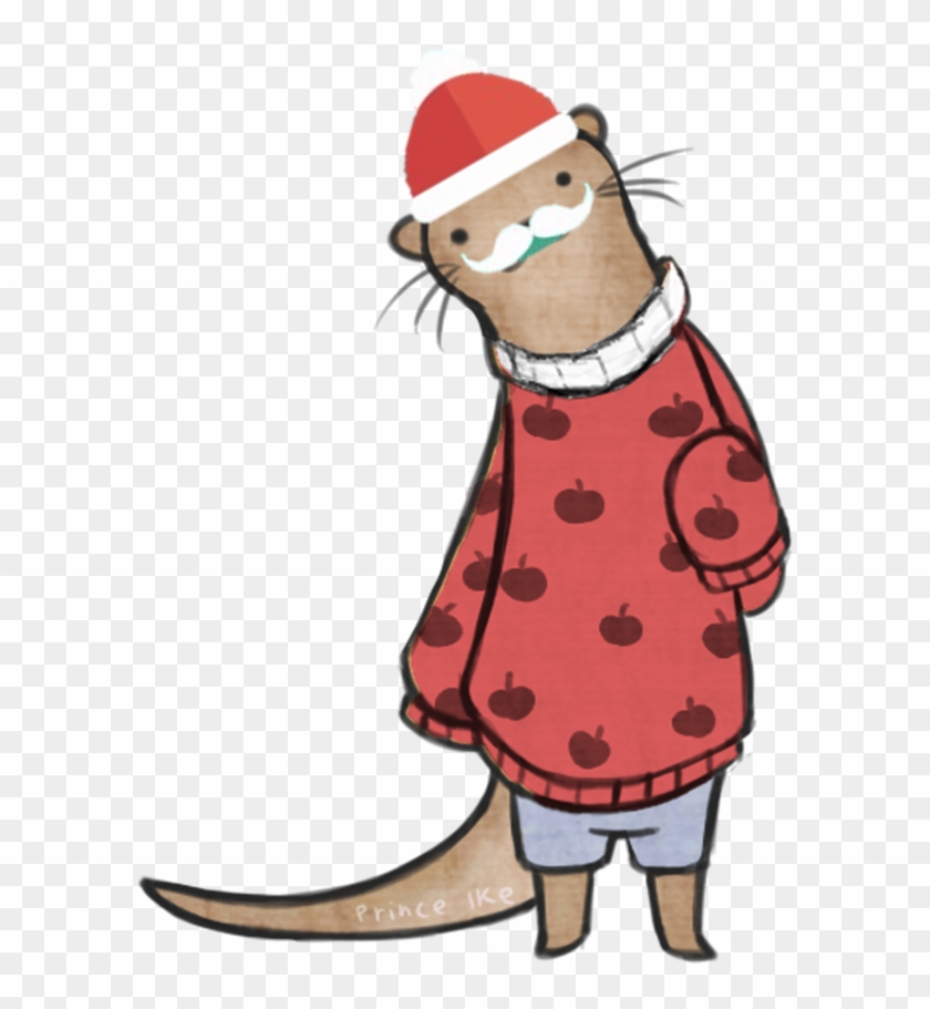 Santa Otter - Otter Transparent #1760074