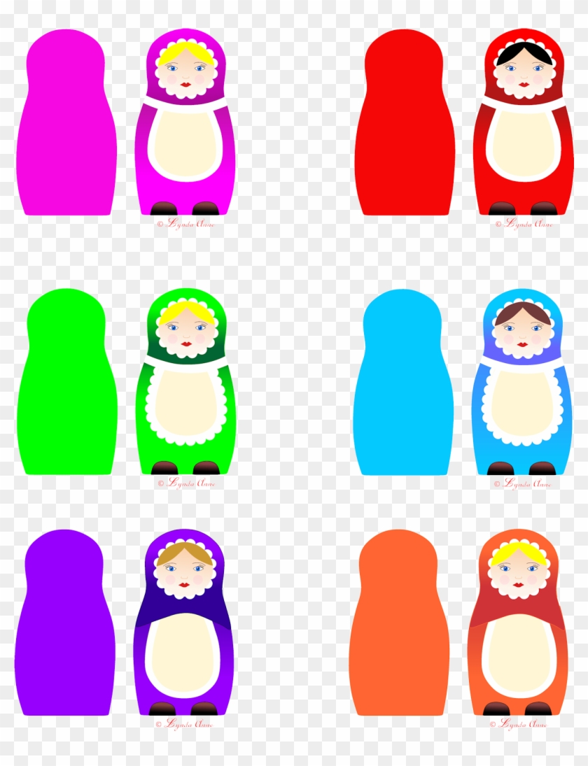 Babushka Sister Fabric Panel - Babushka Sister Fabric Panel #1760611