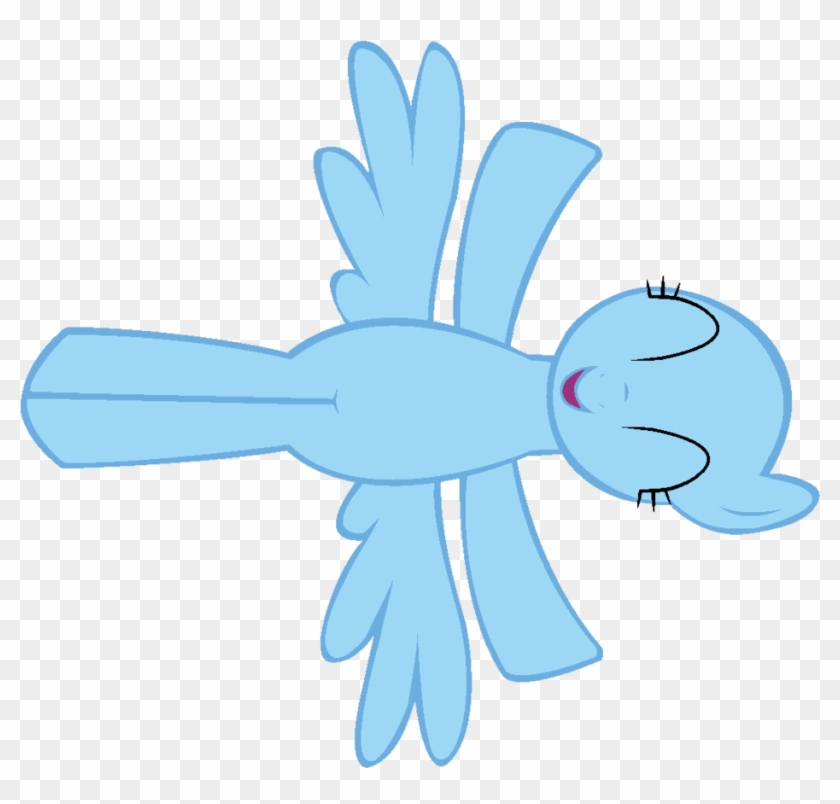 Spider Clipart Aqua - Flying Pegasus Mlp Body #1761048