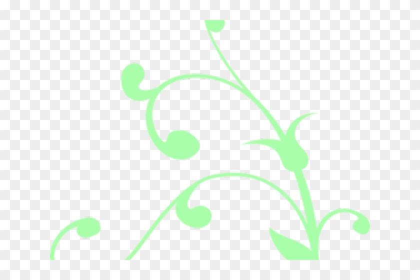 Mint Clipart Swirl - Silhouette #1761398