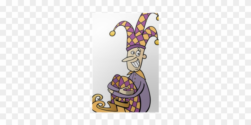 Jester Clip Art Cartoon Illustration Poster • Pixers® - Žolik Kreslený #1762229