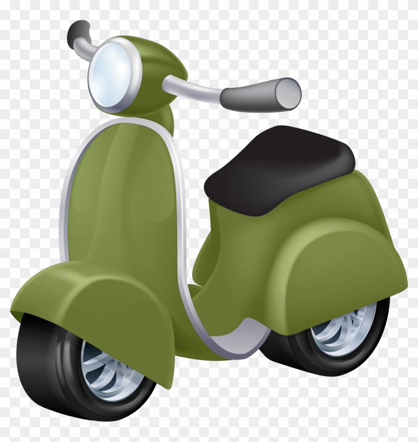 Green Vespa Png Clip Art - Green Vespa Png Clip Art #1762314