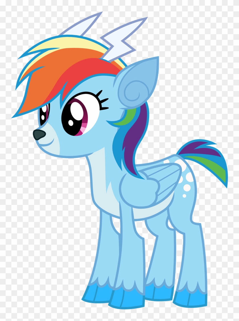 Rainbow Dash The Reindeer By Cloudyglow - Cartoon #1762389
