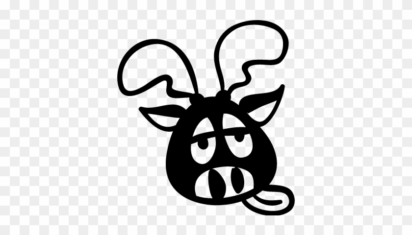 Tired Reindeer Face Vector - Renos Cansados #1762398