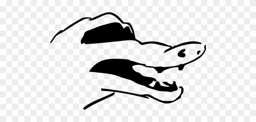 Alligator Sad Mouth - Draw Alligator Png #1762547