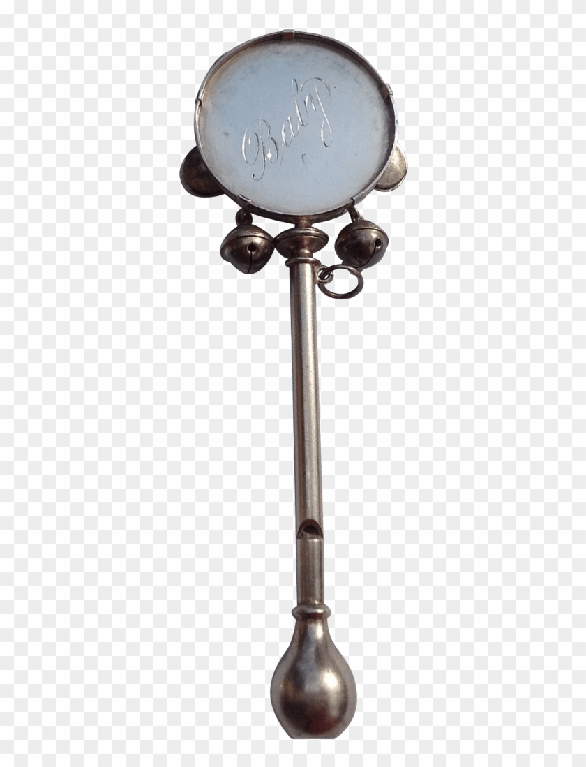 Victorian Baby Rattle Antique Sterling Silver Vintage - Antique Baby Rattle Logo #1763345