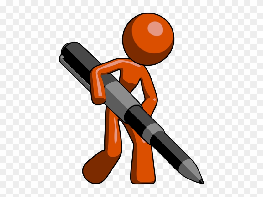 Orange Design Mascot Woman - Orange Design Mascot Woman #1764984