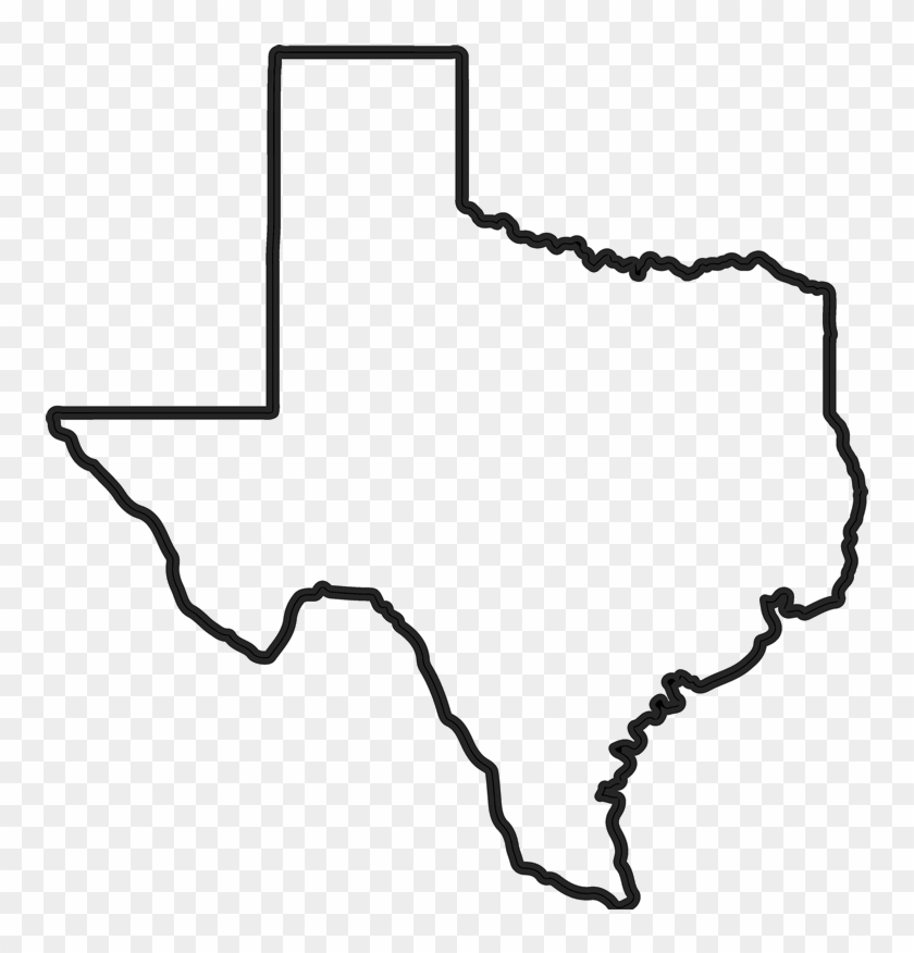 Texas Outline Transparent - Texas State Outline Png #1765441