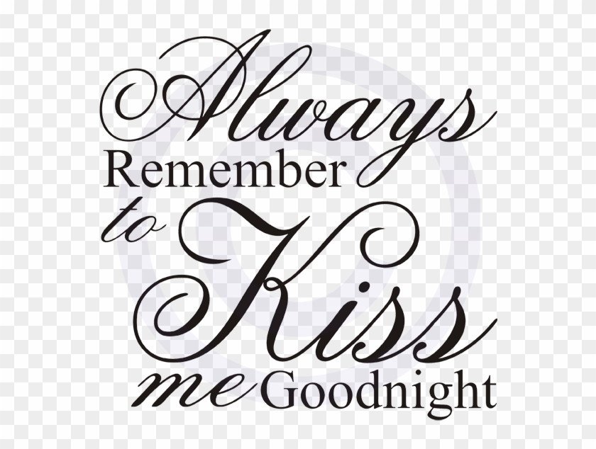 Vectors Kiss Me Goodnight - Calligraphy #1765860
