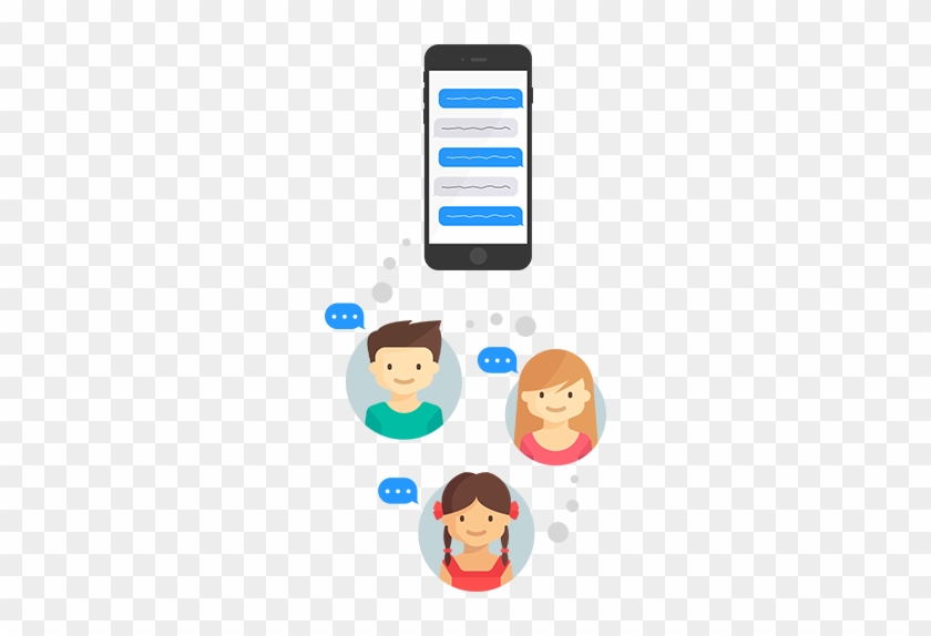 Teens Text Messages - Phone With Text Messages Cartoon #268059