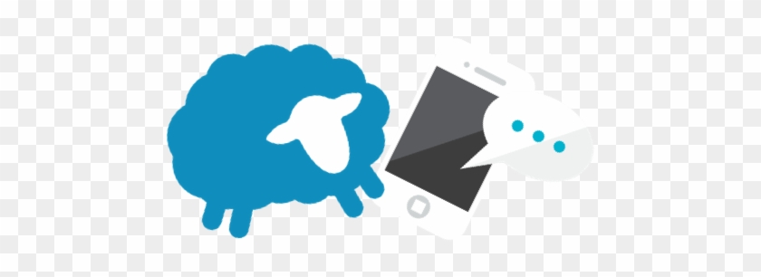 Uno The Sheep With A Cell Phone Format - Flocknote #268106