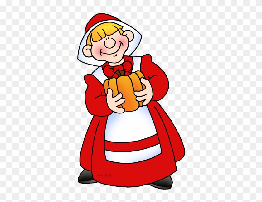Pilgrim Woman - Clipart Colonists #268630