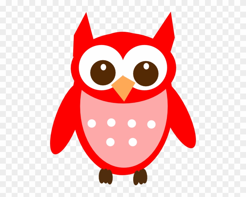 Red Owl Clip Art - Owl Clipart Red #268844