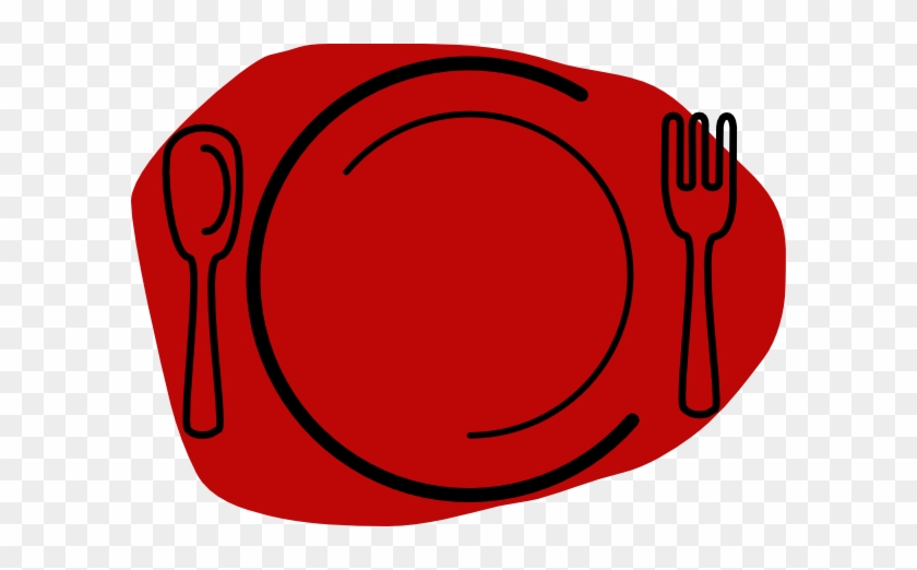 Plate Clipart Small - Spoon And Fork #269135