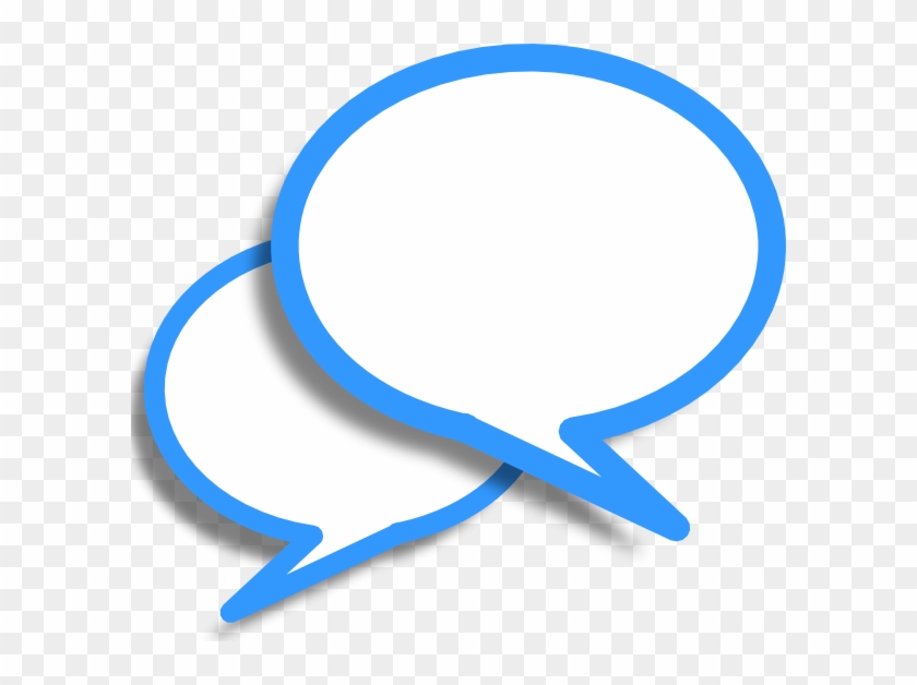 Blue Callout Clip Art At Clkercom Vector - Shapes Chat #269454