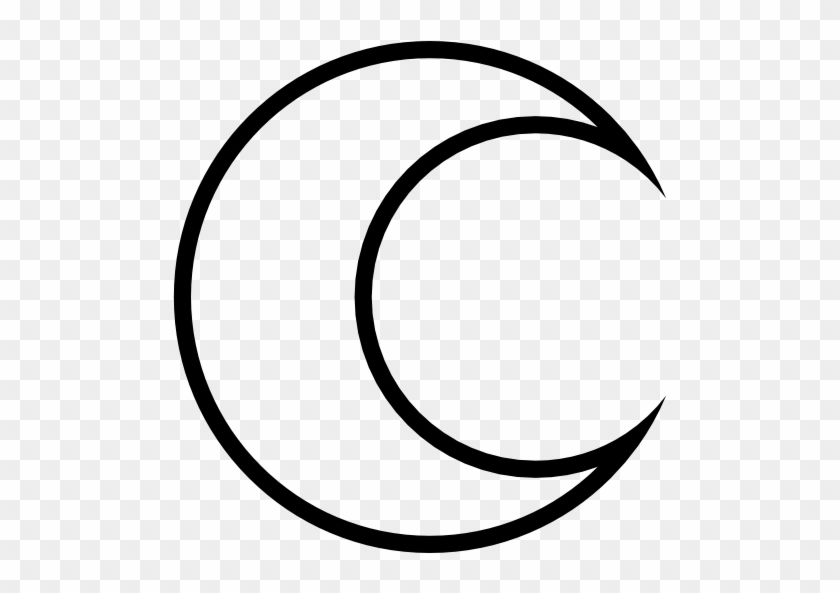 Crescent Moon Outline Crescent Moon Outline - Crescent Moon Outline Vector #269642
