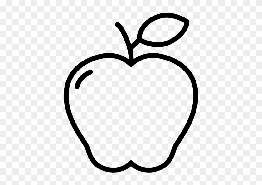 Drawn Apple Apple Fruit - Drawing Of Apple Fruit #270184