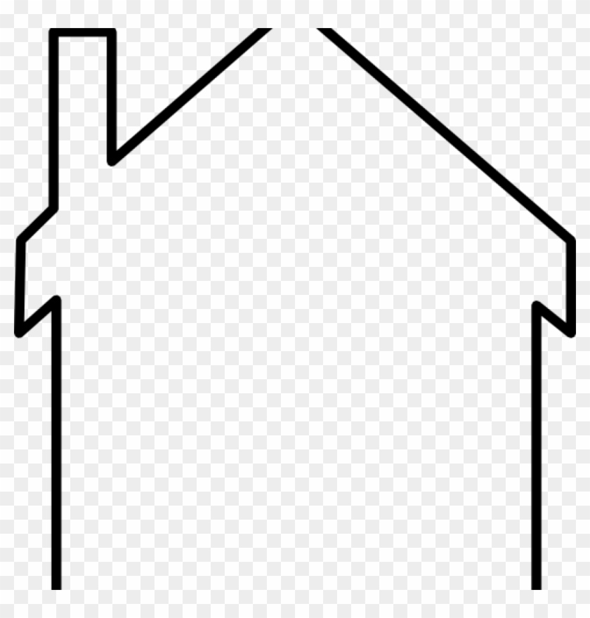 House Outline Clipart House Outline Clipart Black And - Cartoon House Outline #270653