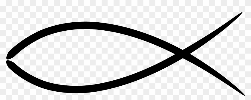 Clip Art Of Jesus Fish - Christian Fish Symbol #46214