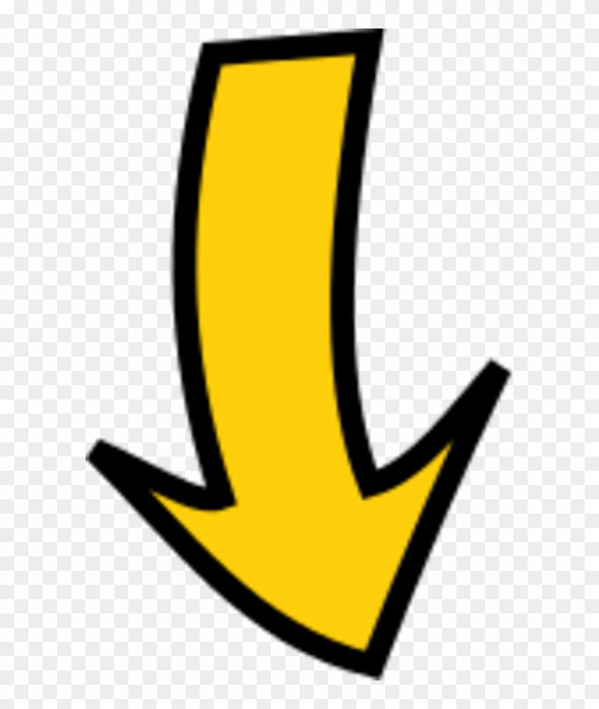 Pictures Of Arrows Pointing Left - Yellow Arrow Pointing Down #46256