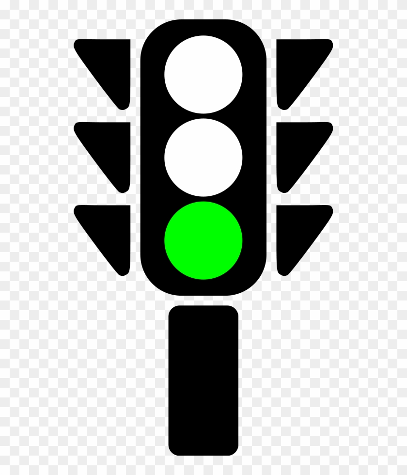 Clip Art Traffic Light - Green Traffic Light Clipart #46995