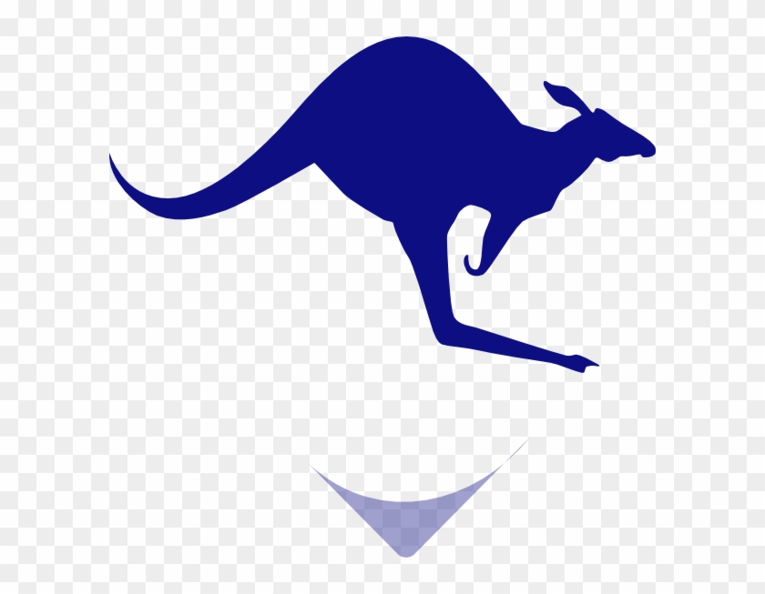 Kangaroo Blue Clip Art - Kangaroo Clipart Blue #47402