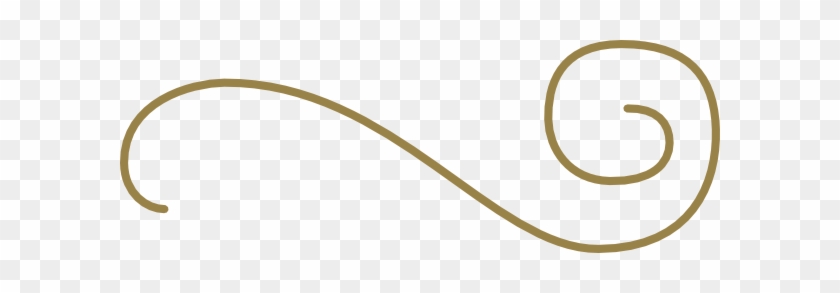 Gold Flourish Clip Art At Clker Com Vector Clip Art - Gold Squiggly Lines #47671