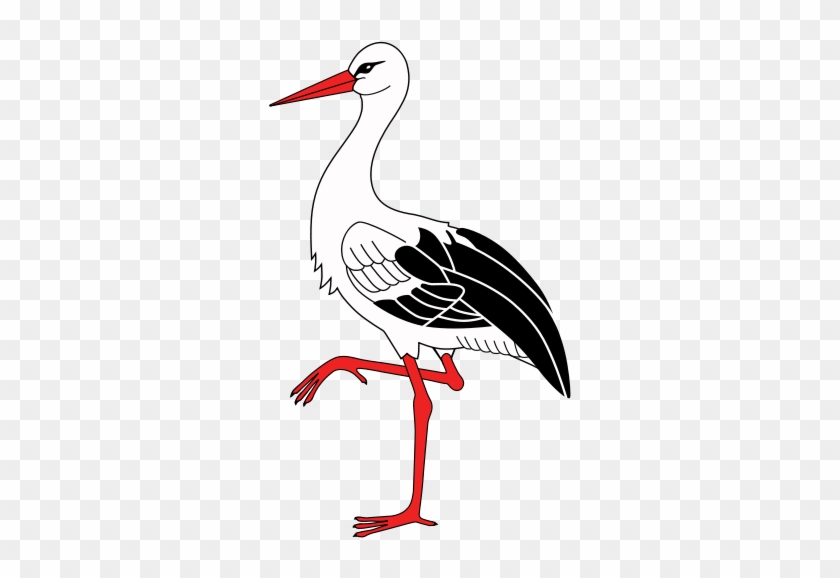 Cigogne Patte Posée - Cigogne Png #49439