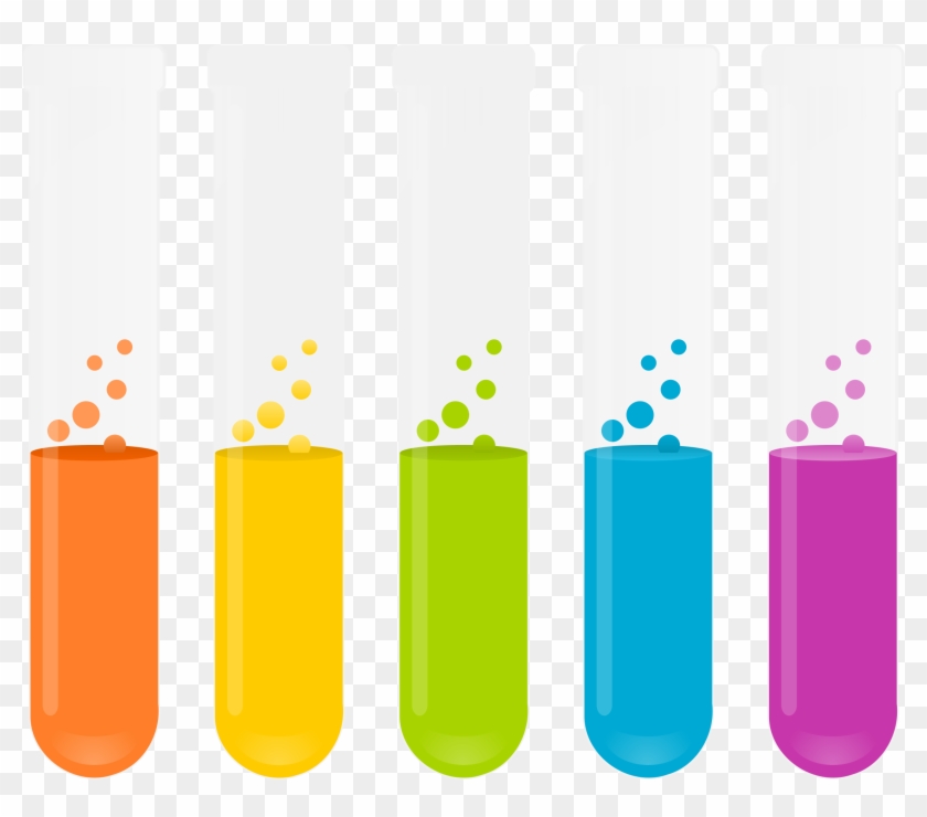 Test Tube Clipart Black And White - Colored Test Tube #50691