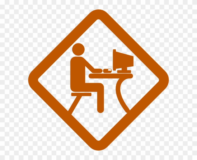 Man Working Clip Art At Clker - Caution! Drone At Work: A Workplace Adult Coloring #51314