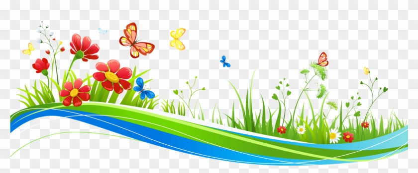 Free - Flowers And Butterflies Clip Art #51640