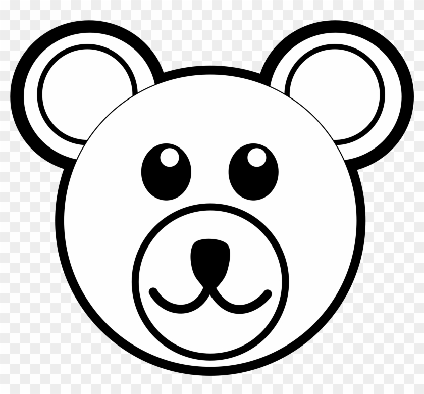 Teddy Bear Clip Art Ccoloringpages - Draw A Bear Face #51755