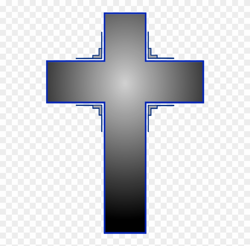 Cross Iii Clipart, Vector Clip Art Online, Royalty - Cross On Transparent Background #52401